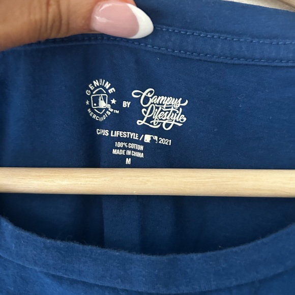 Genuine Merchandise Medium Blue Chicago Cubs Cotton Short Sleeve Tee Shirt - Picture 2 of 3